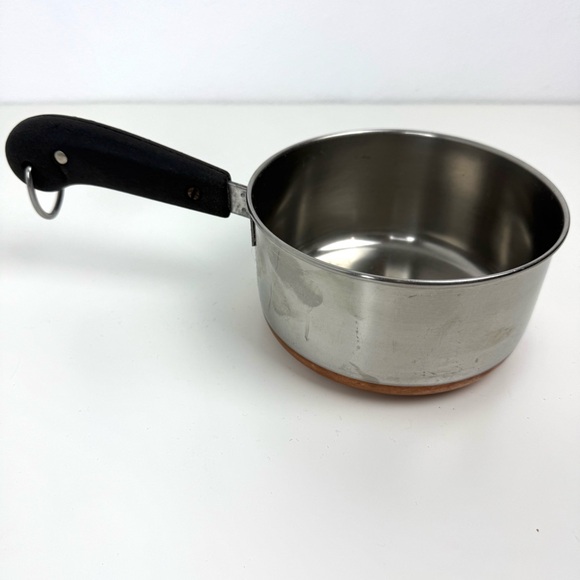 Revere Ware Copper Clad Bottom Pre1968 1 Quart Saucepan - Picture 6 of 6